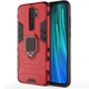 Ударопрочный чехол Transformer Ring for Magnet для Xiaomi Redmi Note 8 Pro Красный / Dante Red Без бренда - изображение 3