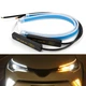 Гибкие дневные ходовые огни с бегущим поворотом ДХО LED DRL 2шт по 60см - изображение 1