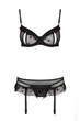 Женский эротический комплект белья LOVELIA SET L/XL Черный ( SO4777 ) - изображение 3