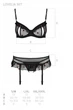 Женский эротический комплект белья LOVELIA SET L/XL Черный ( SO4777 ) - изображение 5