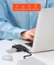 USB-хаб переходник Baseus 4-в-1 для MacBook, Type-C к 4хUSB 2.0, 1хMicroUSB, 480 Мбит/с, черный - зображення 3