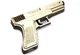 Деревянная пьяный 3D пазл SUNROZ "Пистолет Glock" 64 дет. (SUN6176) - изображение 1