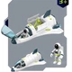 Набор "Astronaut Space Set" шаттл+ астронавт Jc-toys 80102 - изображение 5