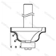 Профильная фреза для кромок d8 D38.1 h17.4 L61 R6.3 Standard for Wood Bosch Professional (2608628395) - изображение 3