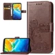 Чохол Clover для Samsung A10s 2019 / A107F книжка шкіра PU коричневий Без бренду - зображення 1