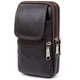 Вместительная сумка унисекс поясная на два отделения Vintage Bag 20427 Коричневая - изображение 1