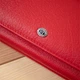 Женский кожаный кошелек для карт купюр и монет ST Leather bg193fash76 Красный - изображение 15