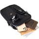 Универсальная текстильная мужская молодежная сумка на два отделения VINTAGE Youth Bag 20660 Черный - изображение 4