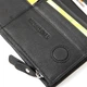 Універсальний вертикальний шкіряний гаманець-клатч ST Leather чорного кольору з блискавкою (bg193fash71) - зображення 7