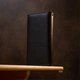 Універсальний вертикальний шкіряний гаманець-клатч ST Leather чорного кольору з блискавкою (bg193fash71) - зображення 9