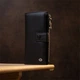 Женский классический кошелек-клатч ST Leather из натуральной кожи черного цвета с монетницей и кожаным хлястиком (bg193fash73) - изображение 12