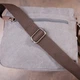 Сумка почтальонка текстильная Vintage средняя модель с горизонтальным форматом серая (bg206fash05) - изображение 11