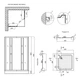 Душова кабіна Lidz Wawel SC90x90.SAT.LOW.FR, скло Frost 4 мм - зображення 2