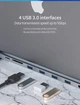 Acasis док-станция для ноутбука Type C к USB 3,0 с PD зарядкой для Macbook Pro (HDMI-совместимый 4K RJ45 TF SD кардридер)) - изображение 10