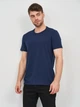 Набор футболок хлопковых длинных мужских Levi`s Slim Crewneck 79541-0002 XL 2 шт Dress Blues/White Multi Colour (5400816578406) - изображение 4
