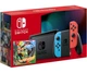 Nintendo Switch Neon Blue-Red (Upgraded version) + Ring Fit Adventure - зображення 1