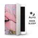 Чехол книжка, обложка для Apple iPad (Розовый мрамор с желтым) модели 9.7 2/3/4 эпл айпад 2011 2012 - изображение 2