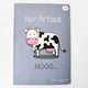 Блокнот 4Profi Artbook cow 48 листов формат А5 902354 - изображение 1