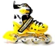 Роликові ковзани дитячі розсувні Scale Sports YELLOW LF 905 Жовті розмір 29-33 передні колеса світяться - зображення 5