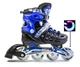 Роликовые коньки детские раздвижные Scale Sports BLUE LF 905 Синие размер 34-37 передние колеса СВЕТЯТСЯ - изображение 3