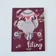 Блокнот 4Profi "Filiny" burgundy 40 листов формат А6 903719 - изображение 1