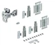 Комплект фурнитуры для складной двери без пружины Hettich Wing Line L вес 12 кг, открывание влево (9237901) - изображение 1