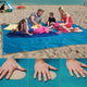Пляжный коврик подстилка покрывало анти песок 2Life SAND MAT 120*150 см Blue (n-241) - изображение 3