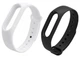 Набор ремешков MRK для браслета Xiaomi Mi Band 2 MRK Flax Черный Белый (mrk7543) - изображение 1