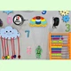 Розвиваюча дошка розмір 60*80 Бизиборд для дітей HandMade "Зірочка" 46 елементів! - зображення 8