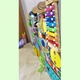 Развивающая доска размер 50*60 Бизиборд для детей HandMade "Желтый" на 37 элементов! - изображение 3