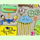 Развивающая доска размер 50*60 Бизиборд для детей HandMade "Желтый" на 37 элементов! - изображение 5