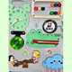 Розвиваюча дошка розмір 40*50 Бизиборд для дітей HandMade "Качелька" 27 елементів! - зображення 8