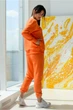 Жіночий спортивний костюм ONIOS Loungewear Tracksuit без капюшону Помаранчевий L 2373 - зображення 8