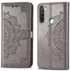 Кожаный чехол-книжка Art Case с визитницей для Xiaomi Redmi Note 8T Серый Без бренда - изображение 1