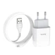 Зарядне Hoco 2хUSB 2.4A + кабель Lightning C73A Glorious set White (C73A_L) - зображення 1
