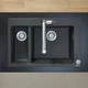 Кухонная мойка врезная Hansgrohe S51 S510-F635 770х510 черный графит - изображение 3