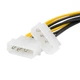 Кабель питания для видеокарт U&P ATX 8 pin - 2 х Molex 0.2 м Black/Yellow (WAZ-8-2M-BY) - изображение 3