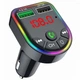 FM-трансмиттер U&P FT5 Bluetooth 5.0 / microSD / RGB Black (WAZ-FT5-BK) - изображение 1