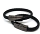 Кабель браслет кожаный USB - Micro USB черный 20,5 см (W20038-205) - изображение 1
