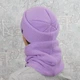 Комплект жіноча в'язана шапка з снудом КАНТА Fashion Hat на флісі 50-60 Бузок (OC-475) - зображення 3
