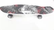 Скейт пенни борд Best Board C 40311 белый с тигром колёса свет ручка - изображение 2