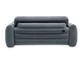Двухместный надувной диван Intex Pull-Out Sofa с ручным насосом и подушками Черный 203х224х66 см (IP-172862) - изображение 2