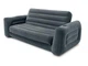 Двухместный надувной диван Intex Pull-Out Sofa трансформер Черный 203х224х66 см (IP-171848) - изображение 4
