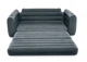Двухместный надувной диван Intex Pull-Out Sofa трансформер Черный 203х224х66 см (IP-171848) - изображение 1