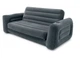 Двухместный надувной диван трансформер Intex Pull-Out Sofa трансформер с насосом Черный 203х224х66 см (IP-171849) - изображение 1