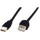 Дата кабелю USB 2.0 AM/AF 3.0m Digitus (AK-300200-030-S) - зображення 1