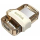 USB флеш накопитель SANDISK 32GB Ultra Dual Drive m3.0 White-Gold USB 3.0/OTG (SDDD3-032G-G46GW) - изображение 2