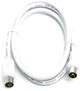 Кабель коаксиальный PowerPlant AV 75 Ом 1.5 м Белый (CA911950) - изображение 1