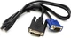 Видеокабель PowerPlant DVI-I (24+5) (M) - VGA (M) 1 м Черный (CA911981) - изображение 1