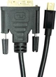 Кабель PowerPlant mini DisplayPort (M) - DVI (M) 1 м Черный (CA912148) - изображение 2